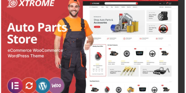 Xtrome Auto and Spare Parts WooCommerce Theme 1.0.0 GPL Theme