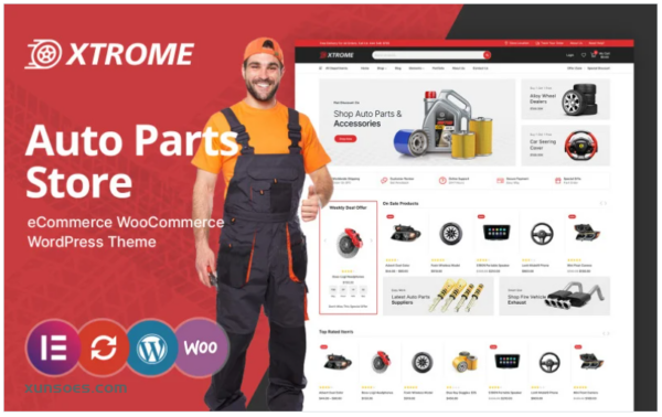 Xtrome Auto and Spare Parts WooCommerce Theme 1.0.0 GPL Theme