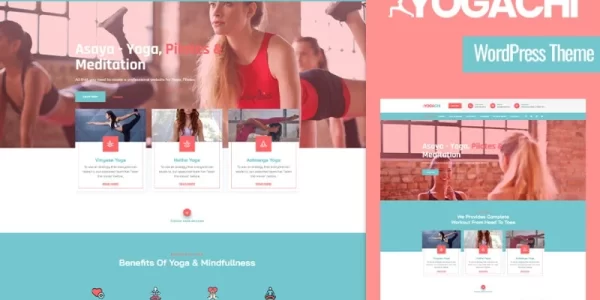 Yogachi Yoga And Fitness WordPress Theme 1.0.0 GPL Theme