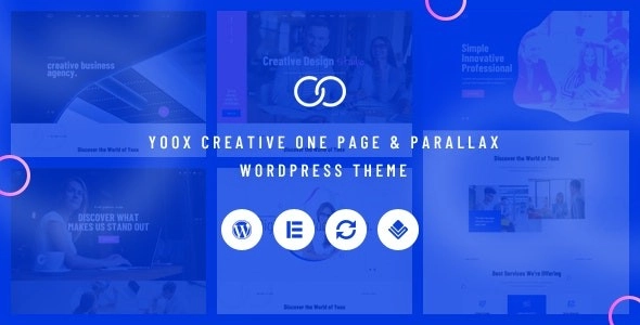 Yoox Creative One Page Parallax WordPress Theme 1.0 GPL Theme