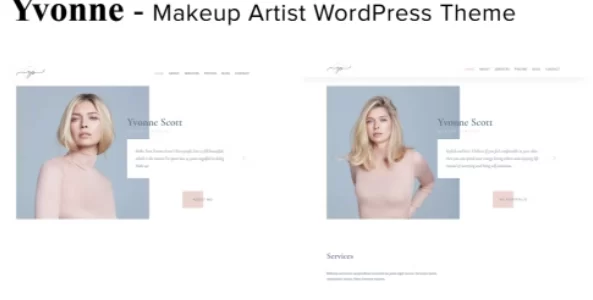 Yvonne Makeup Artist WordPress Theme 1.0 GPL Theme