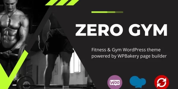 ZeroGym Fitness and Gym WordPress theme WordPress Theme 1.0.0 GPL Theme