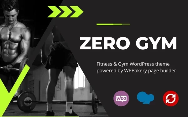 ZeroGym Fitness and Gym WordPress theme WordPress Theme 1.0.0 GPL Theme