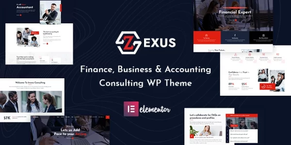 Zexus Accounting and Consulting Business WordPress Theme 1.3 GPL Theme