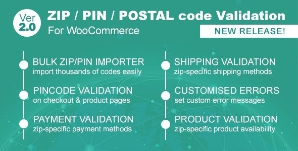 Zip/Pin/Postal Code Validator For WooCommerce 2.1 GPL Plugins