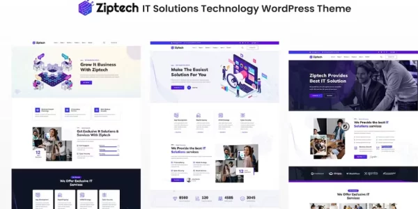 Ziptech IT Solutions Technology WordPress Theme 1.0 GPL Theme