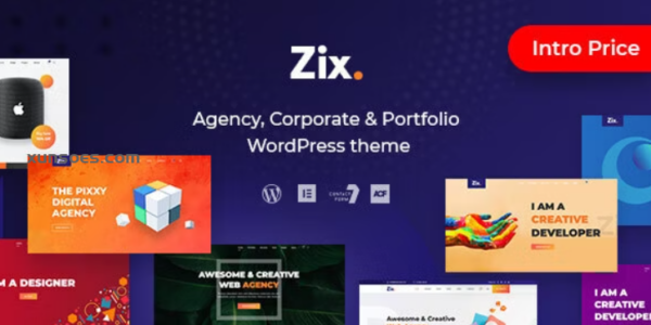 Zix Digital Agency MultiPurpose WordPress Theme 1.0.5 GPL Theme