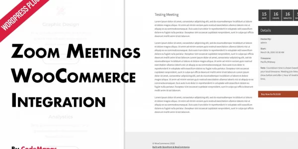 Zoom Meetings for WooCommerc 2.1.5 GPL Plugins