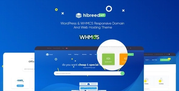 hibreed WordPress WHMCS Hosting Theme 1.0 GPL Theme