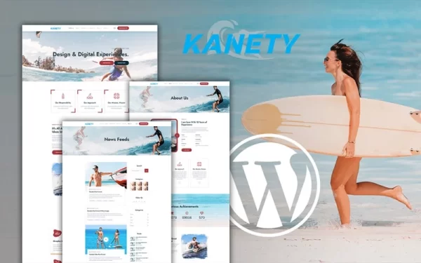 kenety Extreme Water Sports WordPress Theme 1.0.0 GPL Theme