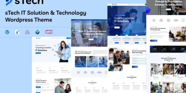sTech IT Solution Technology Elementor WordPress Theme WordPress Theme 1.0.0 GPL Theme
