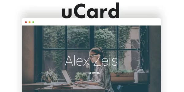 uCard Animated vCard WordPress Theme 1.2.8 GPL Theme