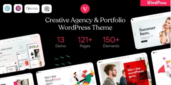 vCamp Creative Agency Portfolio WordPress Theme 1.5 GPL Theme