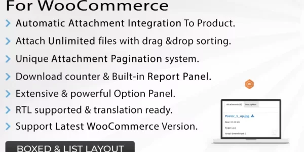 Attachment Tab For Woocommerce 1.2.7 GPL Plugins