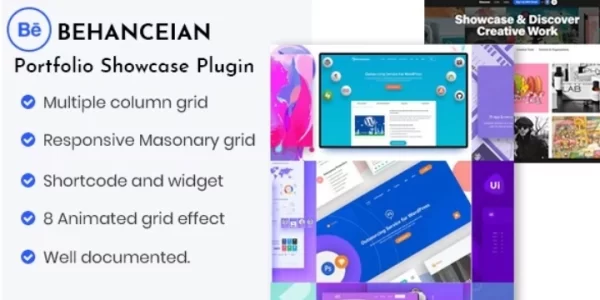 Behanceian behance portfolio showcase plugin 1.3 GPL Plugins