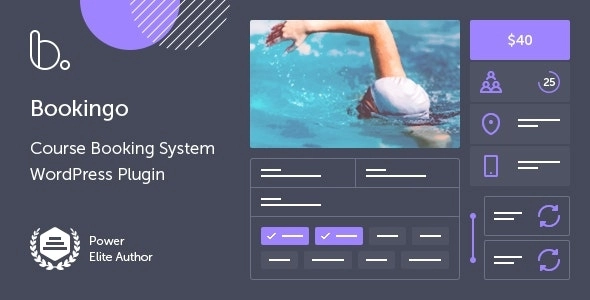 Bookingo Course Booking System for WordPress 1.6 GPL Plugins