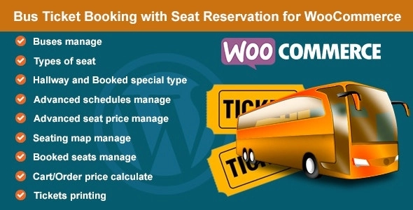 Bus Ticket Booking with Seat Reservation for WooCommerce 1.7 GPL Plugins