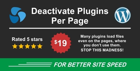 Deactivate Plugins Per Page Improve WordPress Performance 1.15.0 GPL Plugins