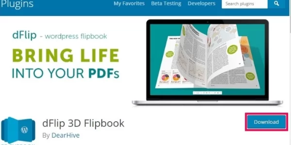 DearFlip Realistic 3D Flip-books for WordPress 1.7.29 GPL Plugins