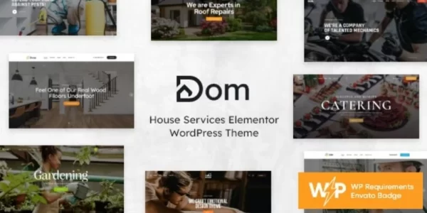 Dom House Services Elementor WordPress Theme 1.1.0 GPL Plugins