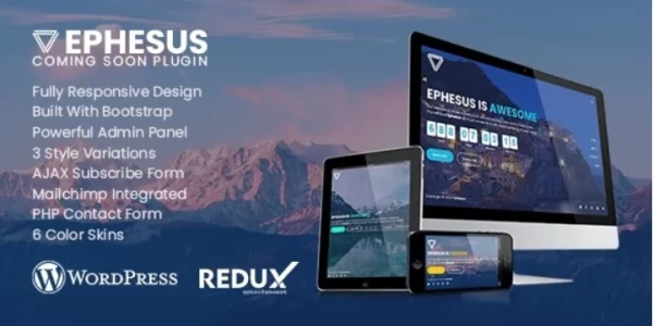 Ephesus Creative Coming Soon WordPress Plugin 1.3 GPL Plugins