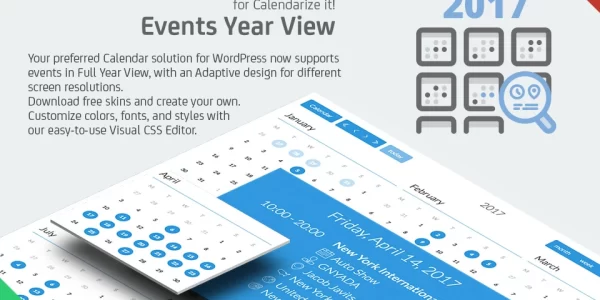 Events Year View for Calendarize it! 1.1.0.98301 GPL Plugins