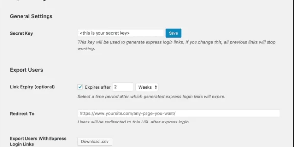 Express Login For WordPress 1.7.0 GPL Plugins