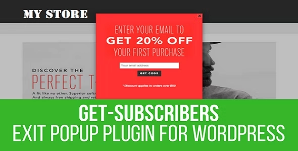 Get Subscribers Exit Popup for WordPress 1.8.0 GPL Plugins