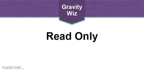 Gravity Forms Read Only 1.9.18 GPL Plugins