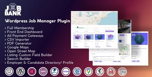 JobBank WordPress Job manager plugin 1.1.6 GPL Plugins