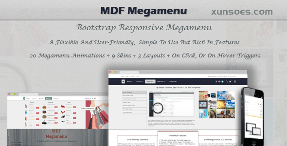 MDF Megamenu Bootstrap Responsive WordPress Megamenu 1.1.6 GPL Plugins