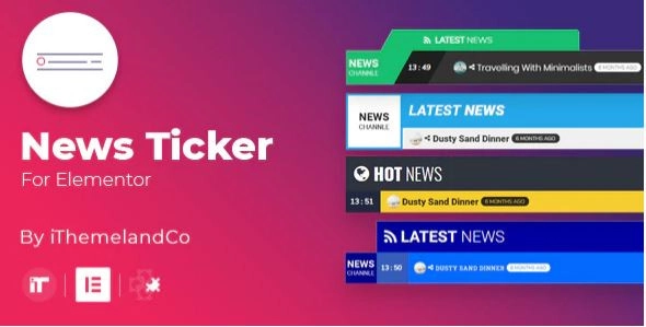 News Ticker For Elementor 1.4.0 GPL Plugins