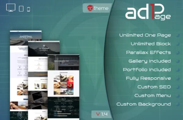 Parallax One Page Builder WordPress Plugin 1.4 GPL Plugins