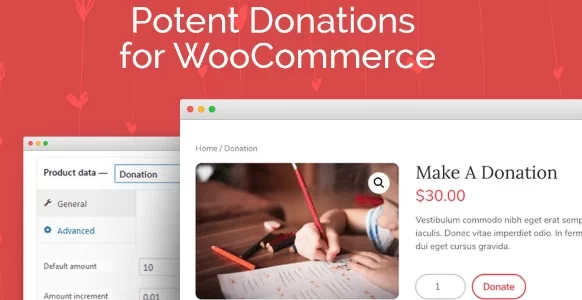 Potent Donations For Woocommerce [Wp Zone] 1.1.12 GPL Plugins