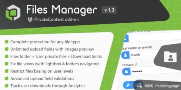 PrivateContent Files Manager add-on 1.6.0 GPL Plugins