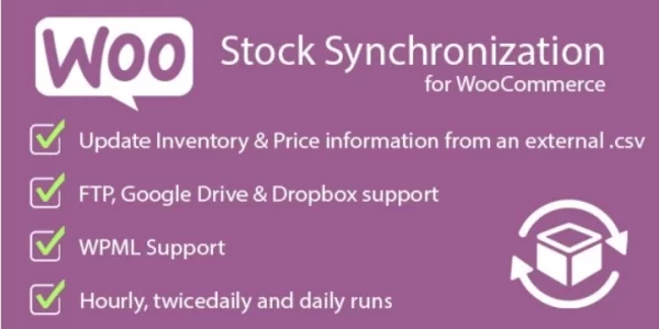 Stock Synchronization for WooCommerce 1.6.7 GPL Plugins