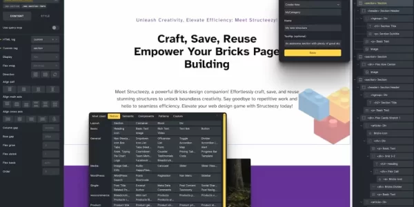 Structeezy Craft, Save, Reuse Empower Your Bricks Page Building Experience 1.2.3 GPL Plugins