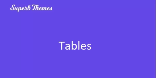 Superb Tables 109 GPL Plugins