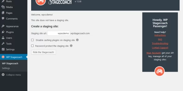 WP Stagecoach WordPress Staging Sites Made Easy 1.4.29 GPL Plugins