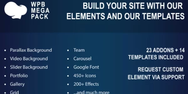WPBakery Mega Pack Addons and Templates 1.2 GPL Plugins