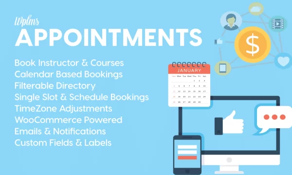 WPLMS Appointments 1.6.1 GPL Plugins