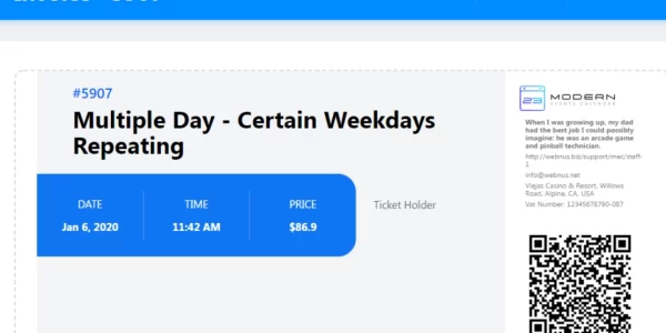 Webnus Ticket and Invoice Addon 1.4.0 GPL Plugins