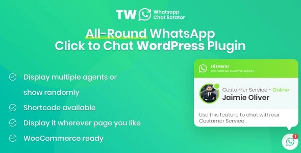 WhatsApp Chat for WordPress and WooCommerce 1.1.1 GPL Plugins