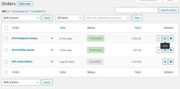 WooCommerce Clone Orders 1.5.9 GPL Plugins