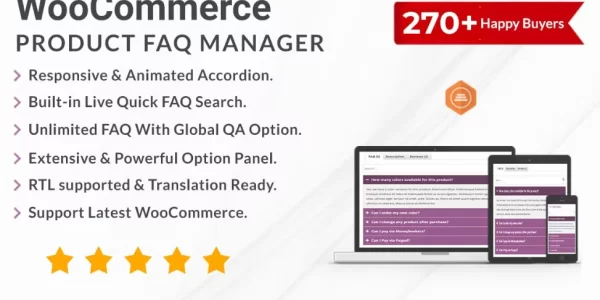 WooCommerce Product FAQ Manager 1.3.1 GPL Plugins
