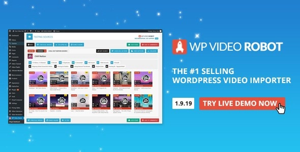 WordPress Video Robot The Ultimate Video Importer 1.20.0 GPL Plugins