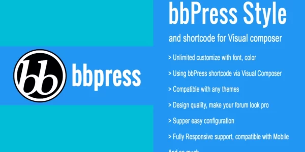 bbPress Style Shortcode for Visual Composer 1.2 GPL Plugins
