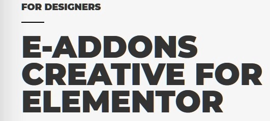 e-Creative e-Addons for Elementor 1.3 GPL Plugins
