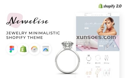 Newelise - Jewelry Elegant Minimalistic Shopify Theme