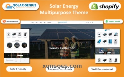 Solar Genius - Solar, Wind & Renewable Energy Store Shopify Theme